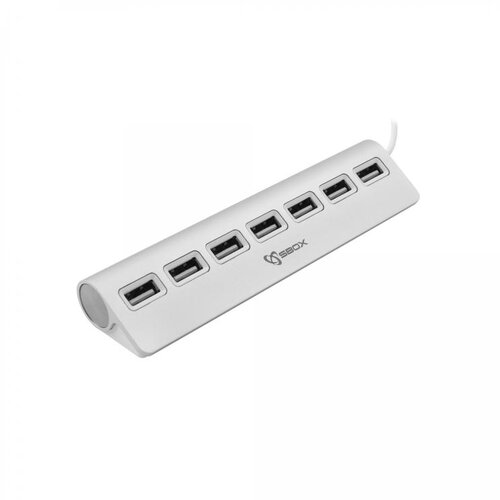 S Box usb hub h 207 srebrni Cene