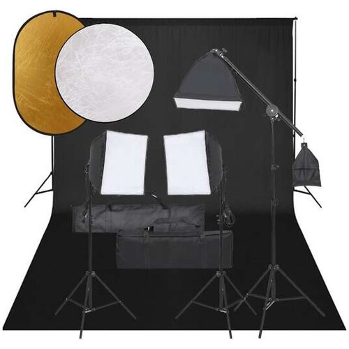  Komplet za foto studio z lučmi, ozadjem in odbojnikom Cene