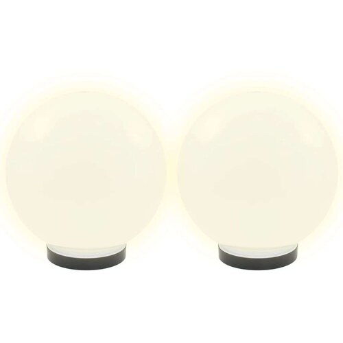 VidaXL LED okrogle svetilke 4 kosi krogle 25 cm PMMA Slike