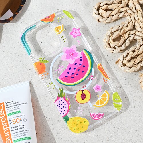 Maska za iPhone 13 Pro 6.1 Summer Fruits Print Magsafe Cene