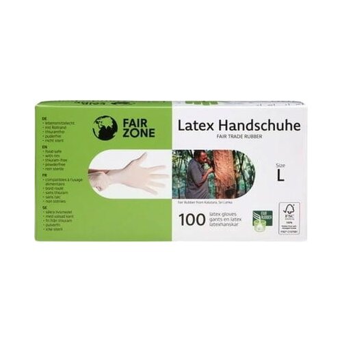 FAIR ZONE Jednokratne rukavice od lateksa - Large Slike