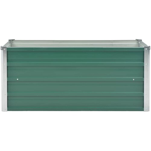  Vrtna sadilica od pocinčanog čelika 100 x 40 x 45 cm zelena Slike