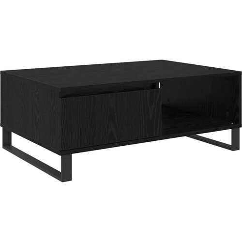 vidaXL Klubska miza Črni hrast 90 x 60 x 35 cm Konstruiran les, (5000083374) Cene