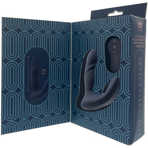 DREAMTOYS Pulz - potisni vibracijski vibrator za pare z daljinskim upravljalnikom (temno moder) Cene