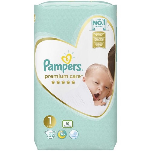 Pampers premium care vp newborn pelene 52 komada Slike
