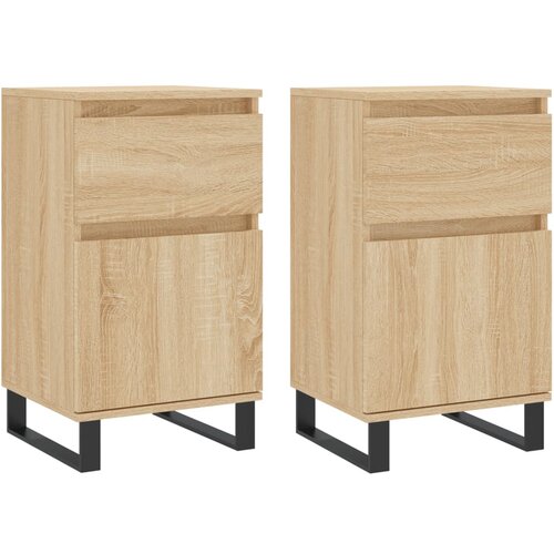 Maison Chic Komoda - Predalnik 2 kosa sonoma hrast 40x35x70 cm inženirski les, (21719858) Cene