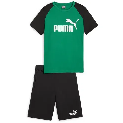 Puma Športna trenirka zelena / črna / bela