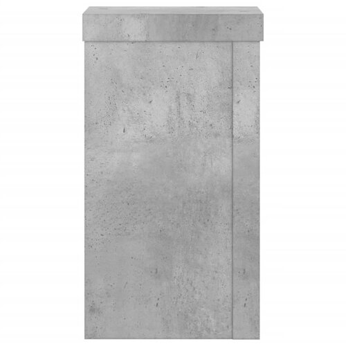  Stalci za biljke 2 kom siva boja betona 10 x 10 x 18 cm drveni Slike