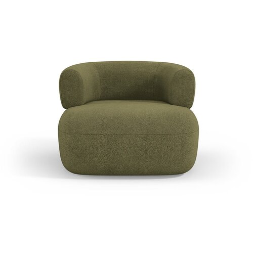 Micadoni Home Zelena fotelja od boucl&amp;eacute; tkanine Jenny &amp;ndash; Slike