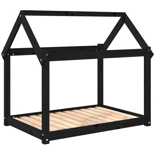 vidaXL Krevet za pse crni 101x70x90 cm od masivne borovine Cijene