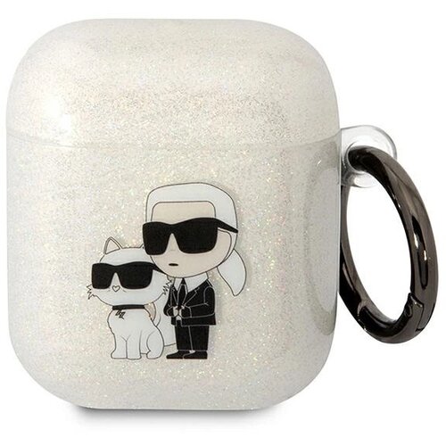 Karl Lagerfeld ETUI GLITTER KARL&CHOUPETTE NA AIRPODS 1/2 - PRZEZROCZYSTE, (22006362) Cene