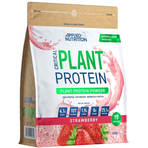 Applied Nutrition Veganski protein Critical Plant, Jagoda, 450g Slike