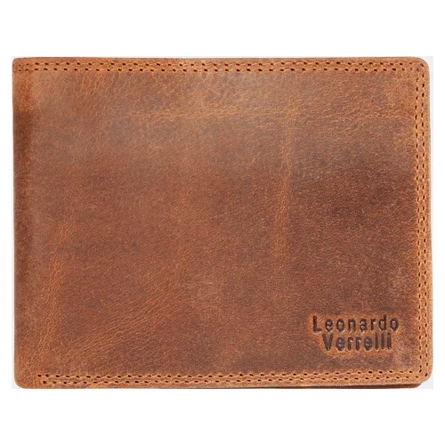 TOSN Moška denarnica Leonardo Verrelli Verst rjava
