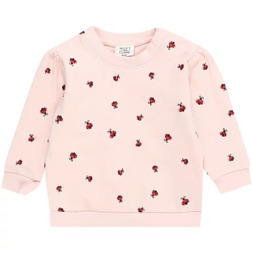 Hust & Claire Sweater majica 'Sessie' roza / crvena / crna