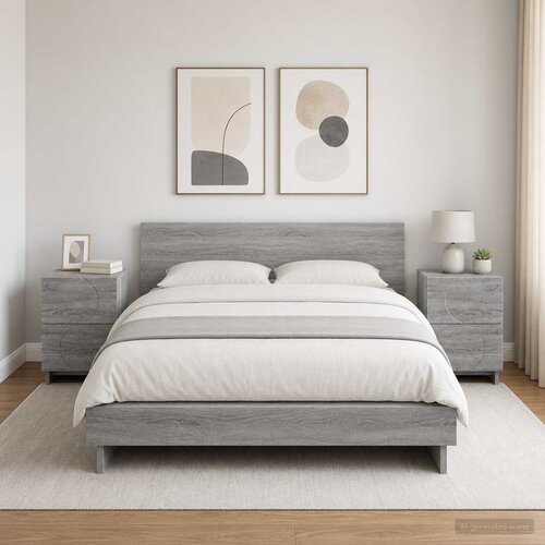  Noćni ormar 2 kom. Siva Sonoma 33,5 x 34,5 x 50 cm Cijene