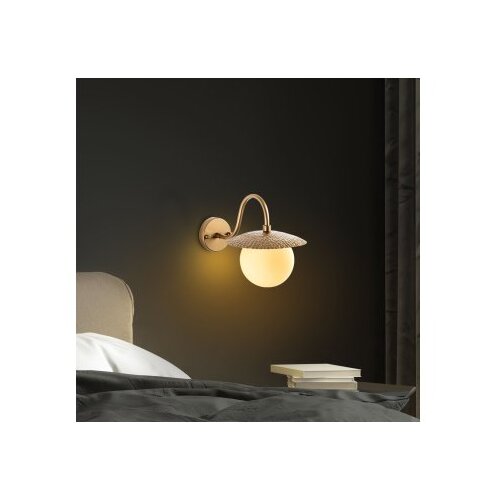 Opviq vall lamp zidna zlatna lampa anemon 15001 Slike