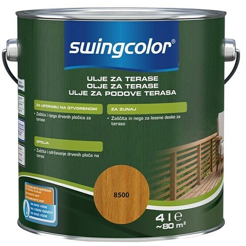 SWINGCOLOR Ulje za terasu (Boja: Douglasie, 4 l, Svilenkasti mat) Cijene