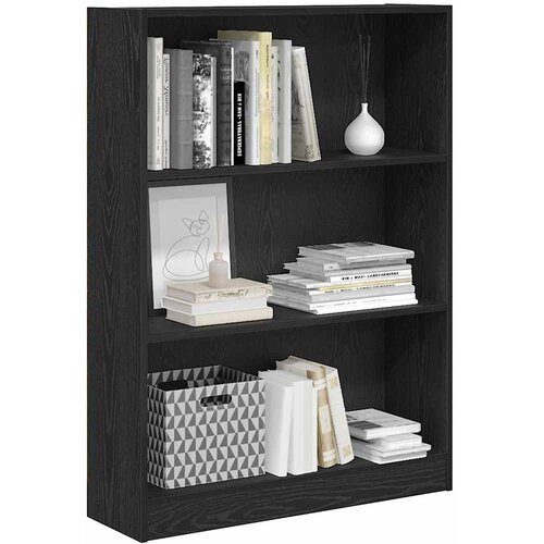  Polica Crni hrast 80 x 24 x 109 cm Konstruirano drvo Slike