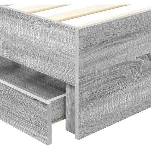  Okvir za krevet Siva Sonoma 90 x 190 cm Inženjersko Drvo - Sivi hrast sonoma 90 x 200 cm Slike