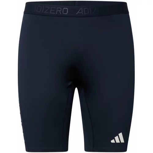 Adidas Športne hlače 'Adizero' temno modra / bela
