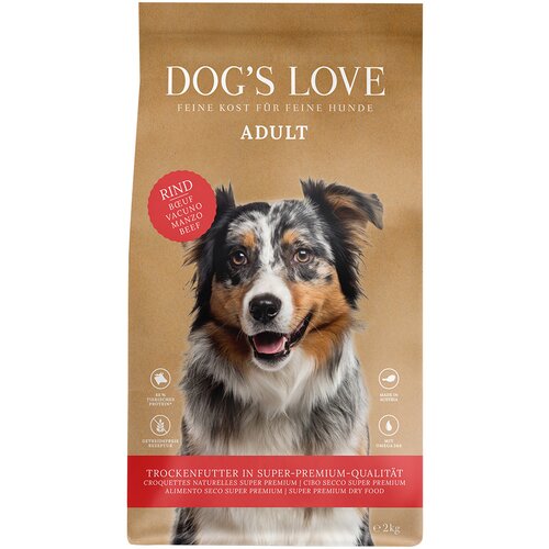 Dog's Love Adult govedina - Varčno pakiranje: 2 x 2 kg Cene