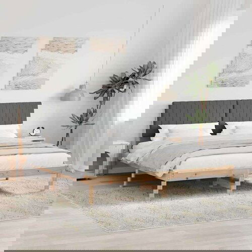  Konstrukcija postelje Rjava 180 x 200 cm Masivno borovo les, (5000084141) Slike