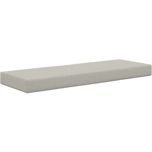  Jastuk za sjedalo Sivi 115 x 40 x 8 cm 100% poliester - Sivi 115 x 40 cm Slike