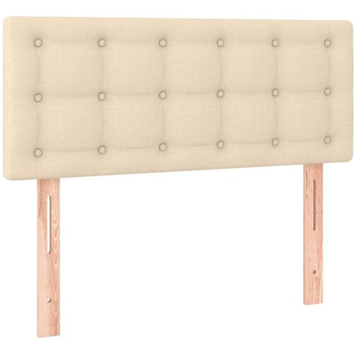  Uzglavlje krem 80 x 5 x 78/88 cm od tkanine Slike
