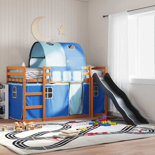 The Living Store Pograd s toboganom in zavesami moder 90x200 cm - Pograd, (21428069) Cene