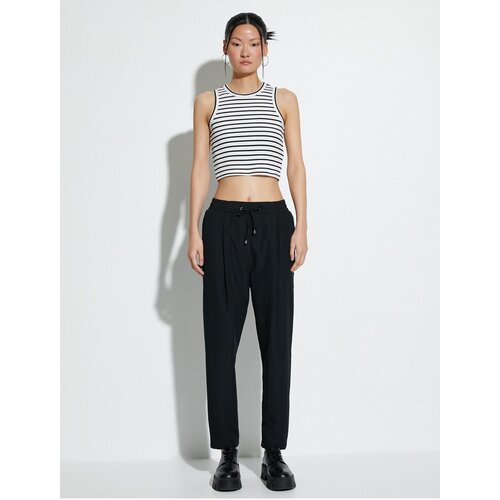 Koton Parachute Trousers Carrot Cut Waist Laced Pocket Detailed Slike