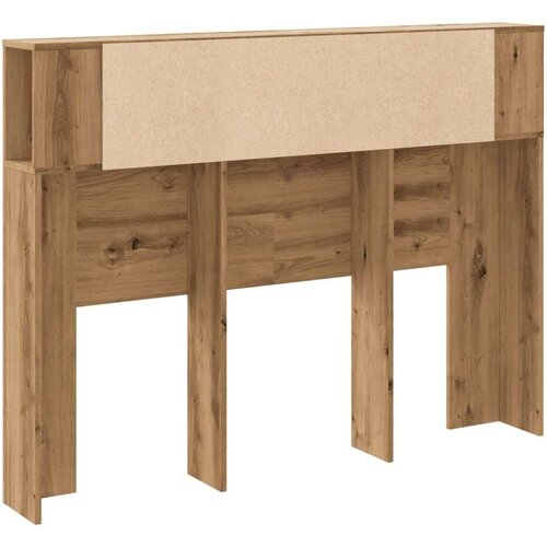 VidaXL Uzglavni ormarić Artisan hrast 140x18,5x102,5 cm izrađeno drvo Slike