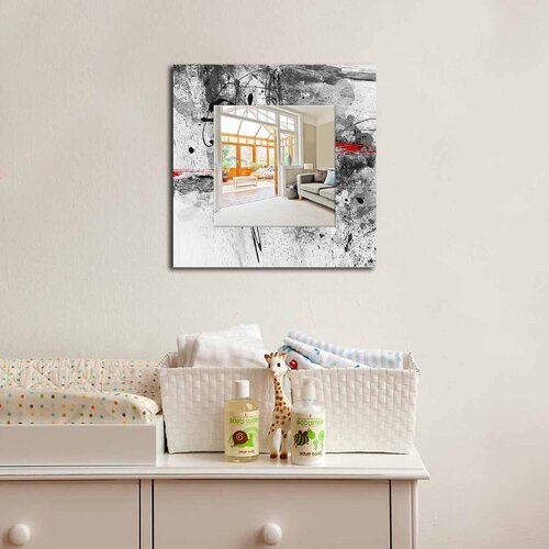 Wallity Ogledalo MA-39, 50x50 cm, Šareno Cene