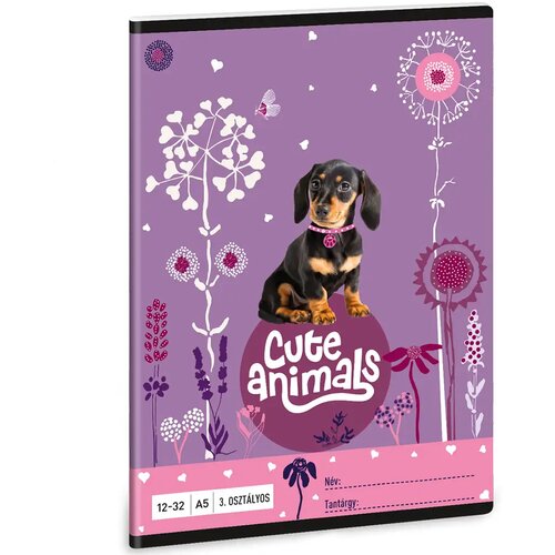 Ars Una cute animals - &scaron;tene jazavčar bilježnica s crtama za 3. razred A/5 Cijene