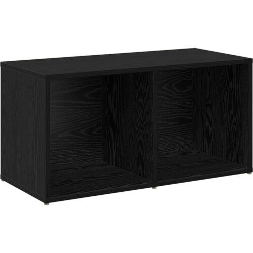 vidaXL Set TV komoda s policom s pohranom 2 pcs Crni hrast 72 x 35 x 36.5 cm Cijene