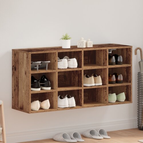 vidaXL ormar za cipele staro drvo 52.5 x 30 x 50 cm konstruirano drvo Cijene