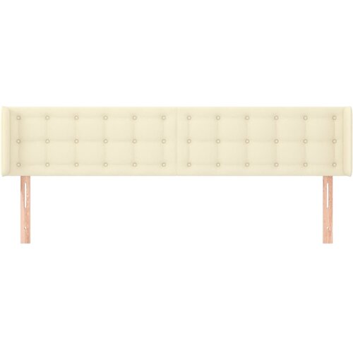  Uzglavlje s u&amp;scaron;ima krem 203x16x78/88 cm od umjetne kože Slike