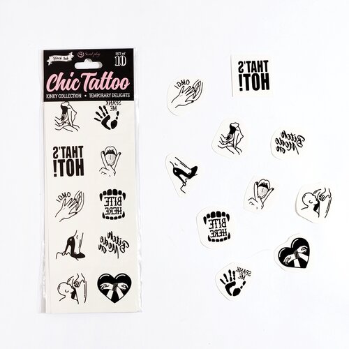 SECRET PLAY Chic Tattoo Kinky Collection 10pcs Cene