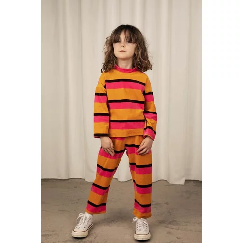 Mini Rodini Dječji pamučni pulover boja: narančasta