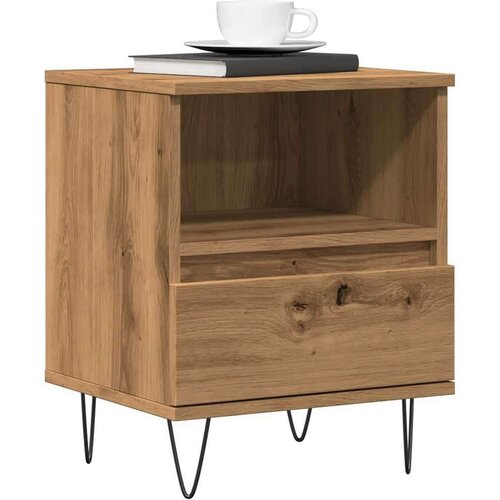 vidaXL Nočna omarica artisan hrast 40x35x50 cm inženirski les Cene