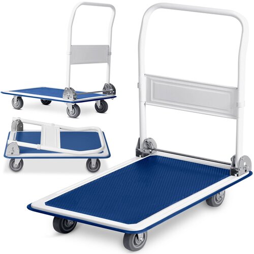 Humberg Durable Manual Transport Trolley HM-506 in White and Blue for Heavy Loads, (21740765) Cene