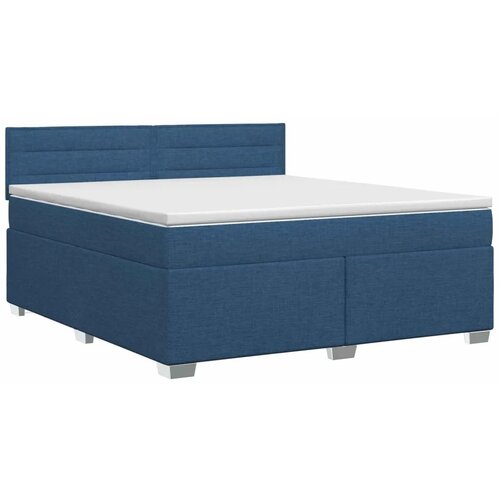  Boxspring krevet s madracem Plava 140 x 200 cm Tkanina - Plava 140 x 200 cm Dizajn linija Slike