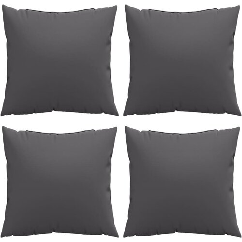 VidaXL Jastuci za sofu 4 kom antracit 50 x 50 cm od tkanine Slike