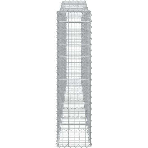  Lučne gabionske ko&scaron;are 2 kom 400x30x120/140cm pocinčano željezo Cijene
