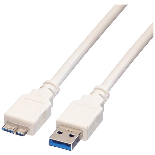 Value USB kabel USB 3.2 gen. 1 (USB 3.0) USB-A vtič\, USB-mikro-B 3.0 vtič 3.00 m bela za&scaron;čiten 11.99.8877, (20416448) Cene