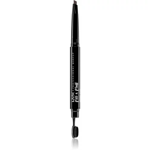 NYX Professional Makeup Fill & Fluff mehanični svinčnik za obrvi odtenek 06 - Brunette