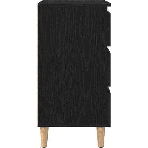  Noćni ormar Crni hrast 40 x 35 x 69 cm Konstruirano drvo Slike