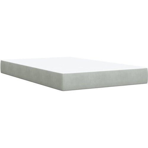 Box spring krevet s madracem svjetlosivi 120x200 cm bar&amp;scaron;unasti Slike