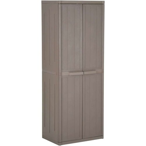 vidaXL Vrtna omara rjava 65x45x172 cm PP Cene