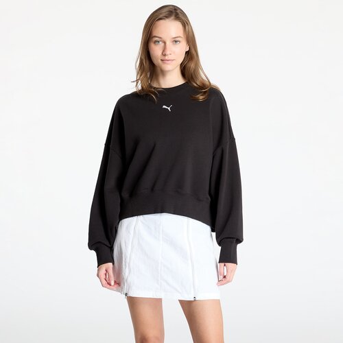 Puma Ženski duks Wardrobe ESS Over-Sized Crew TR, Crni Cene