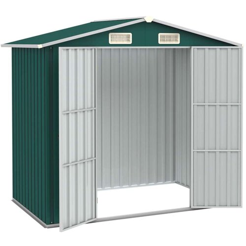 VidaXL vrtna lopa zelena 205x129x183 cm pocinkano jeklo Slike